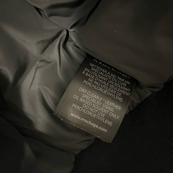 Mackage Down Bomber with Natural Fur - Picture 5 of 9